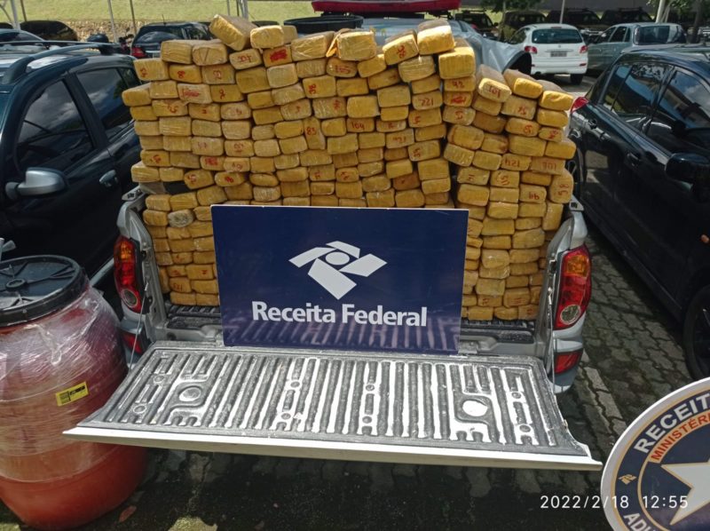 carga de maconha apreendida