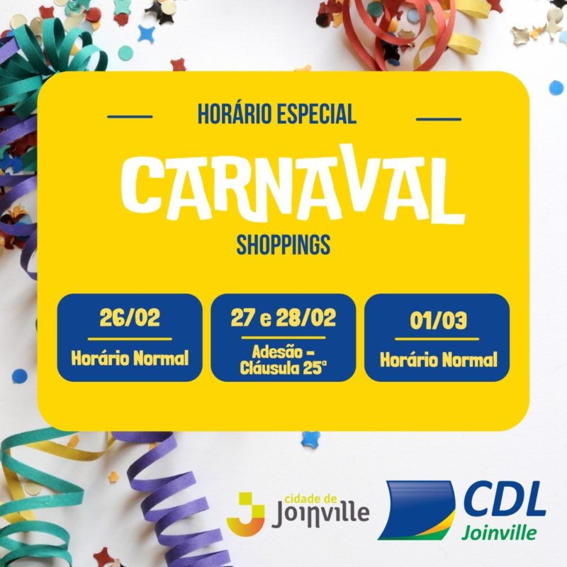 horário de loja no carnaval 