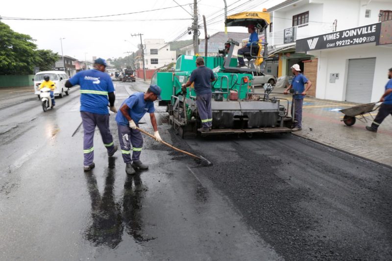 Obras come&ccedil;aram no final da &uacute;ltima semana&nbsp; – Foto: Secom/Prefeitura de Joinville/Divulga&ccedil;&atilde;o ND