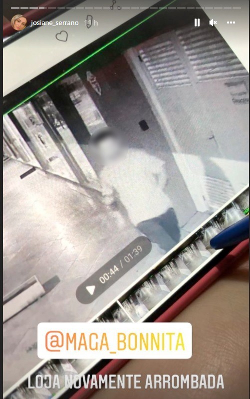 um dos suspeitos de ter arrombado a loja