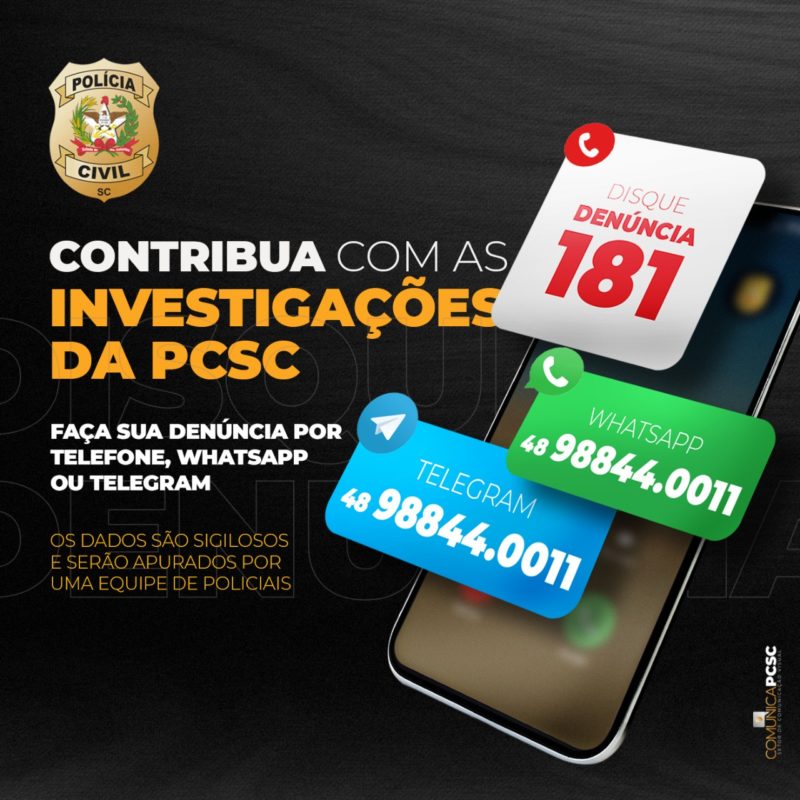 polícia civil alerta contra golpe