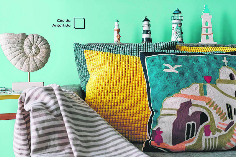 Cores do c&eacute;u e do mar para ambientar sua casa de praia – Foto: Divulga&ccedil;&atilde;o Tintas Coral