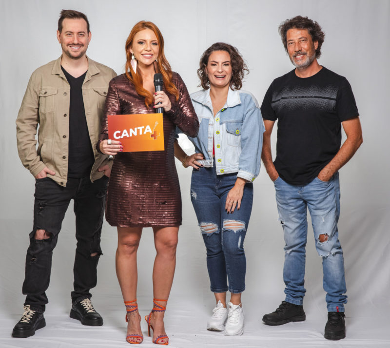 Equipe reunida para o Canta+ 