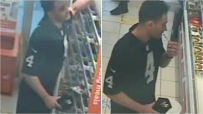 Aparentemente surtado, homem injeta pr&oacute;prio sangue em alimentos no supermercado – Foto: Reprodu&ccedil;&atilde;o