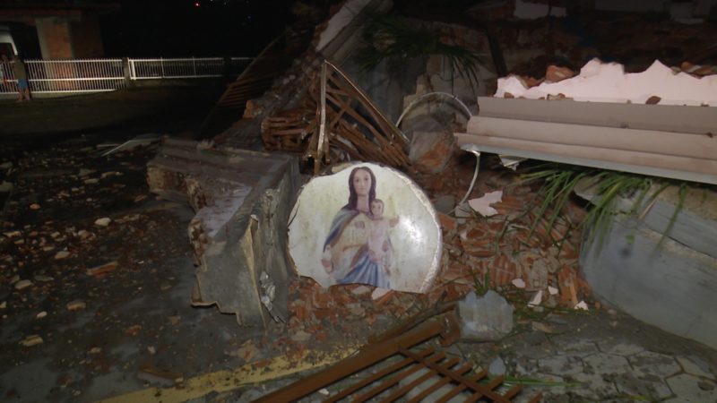 Chuvas e ventos fortes que atingiram Joinville na quinta-feira (17) provocaram estragos – Foto: Ricardo Alves/NDTV