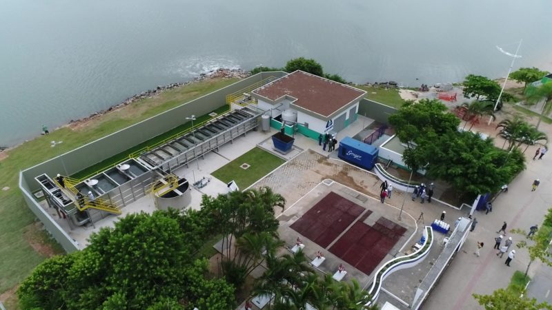 A URA Beira-Mar est&aacute; em opera&ccedil;&atilde;o cont&iacute;nua desde mar&ccedil;o de 2019. A vaz&atilde;o de projeto da unidade &eacute; de 150 litros por segundo, sendo que dias de tempo seco chega a coletar 120 l/s de esgoto das galerias pluviais – Foto: Divulga&ccedil;&atilde;o
