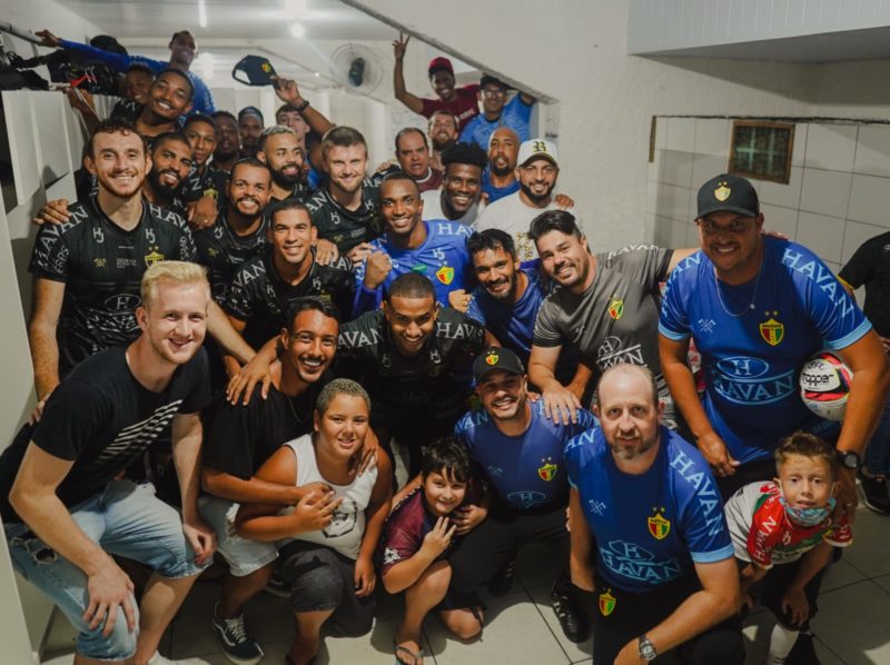 Aliviado, Brusque comemora primeira vit&oacute;ria no Campeonato – Foto: Lucas Wippel – BFC