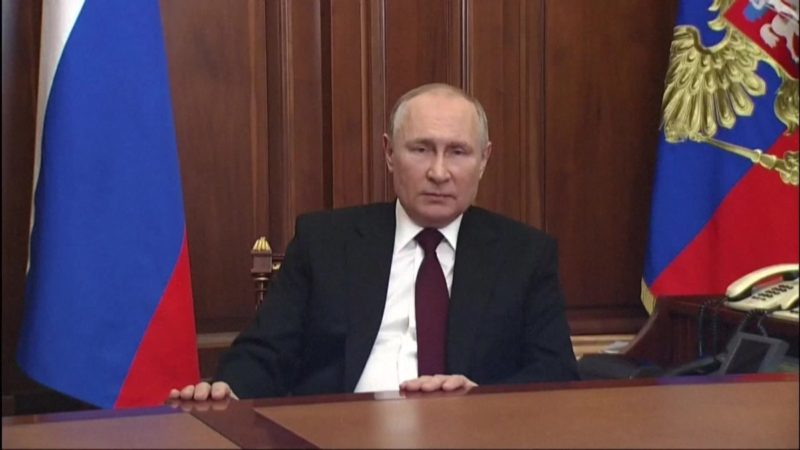 Vladimir Putin ordenou a invas&atilde;o sobre a Ucr&acirc;nia em 20 de fevereiro deste ano – Foto: WHITE HOUSE HANDOUT / POOL VIA VGTRK/AFP/ND