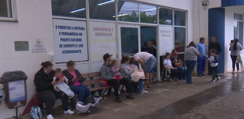 Pronto Socorro est&aacute; superlotado. – Foto: Ezequiel Marsango/NDV Chapec&oacute;