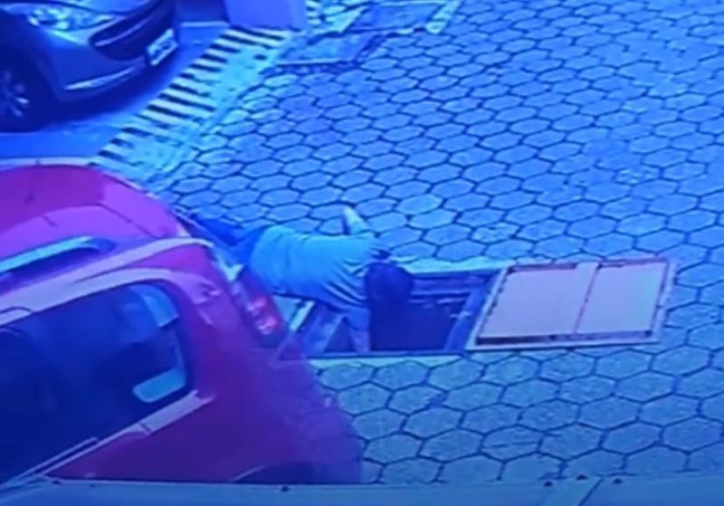 Homem foi atingido pelo carro – Foto: Reprodu&ccedil;&atilde;o/ND