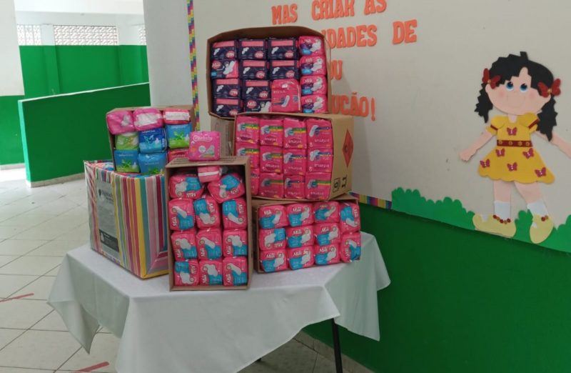 Mais de 200 pacotes foram arrecadados – Foto: Prefeitura de Cambori&uacute;