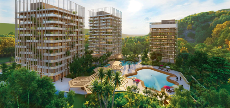 SC ter&aacute; mega resort com apartamentos compartilhados e inspira&ccedil;&atilde;o na Amaz&ocirc;nia – Foto: NotToScale Architecture/Divulga&ccedil;&atilde;o/ND