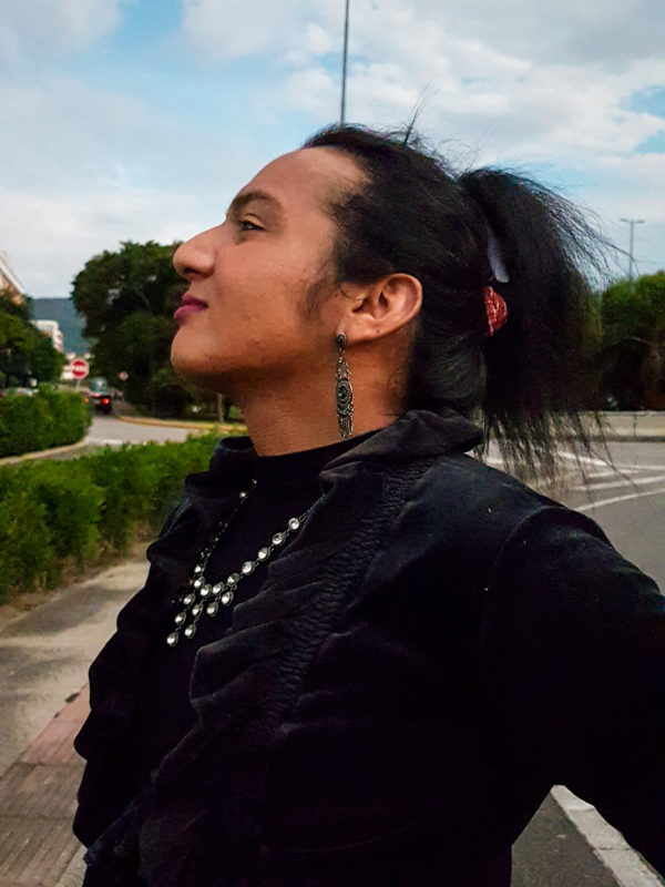 Drica é referência para meninas transexuais por sua trajetória pessoal e participação no movimento LGBT de Florianópolis. &#8211; Foto: Mariana Passuello/ND