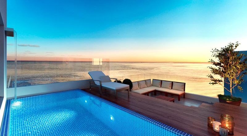 Novo apartamento em Balne&aacute;rio Pi&ccedil;arras ser&aacute; um dos maiores frente mar de Santa Catarina – Foto: Grupo Estrutura/Divulga&ccedil;&atilde;o