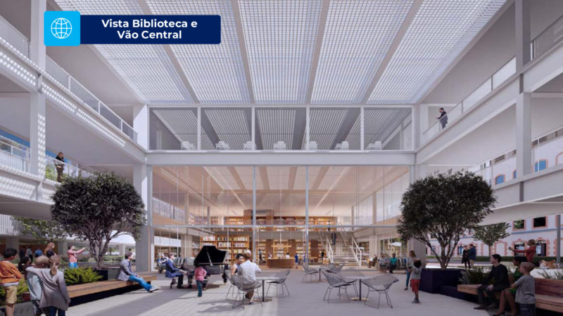 Vista da biblioteca – Foto: FIESC