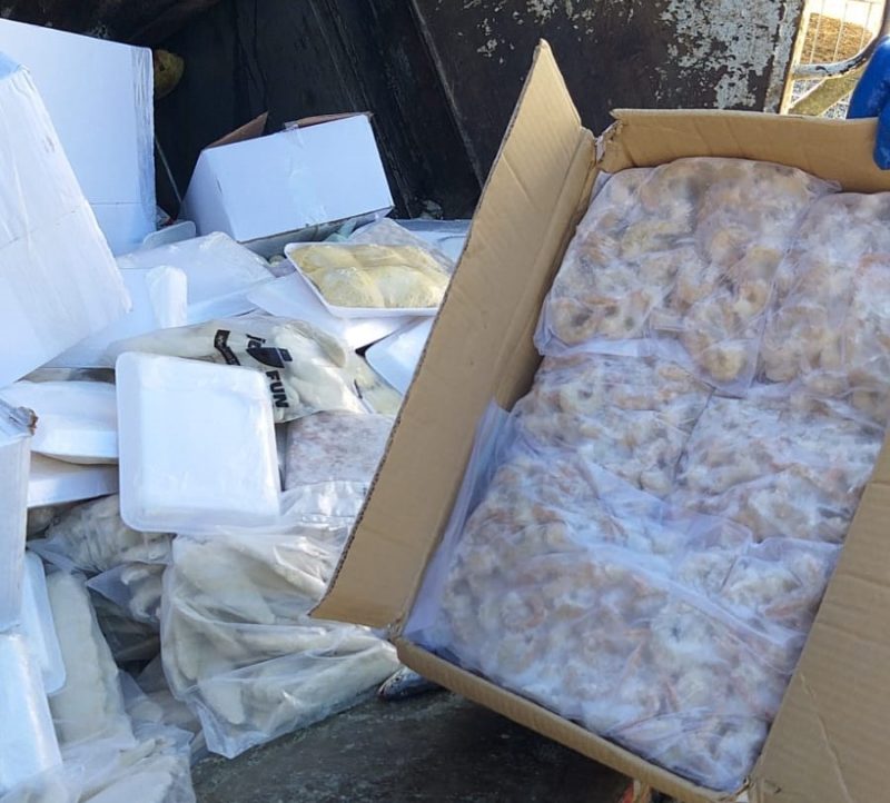 Peixes e camar&otilde;es est&atilde;o entre itens recolhidos – Foto: PM/Reprodu&ccedil;&atilde;o