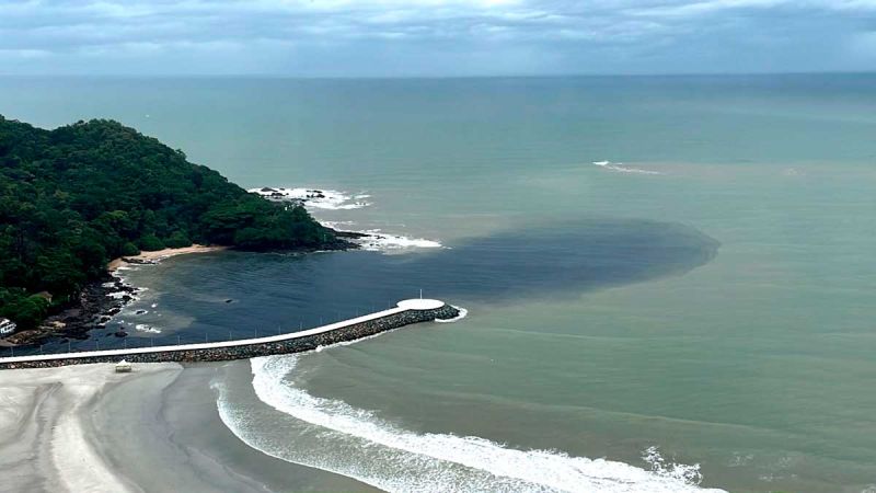 Mancha apareceu nesta quinta-feira – Foto: Reprodu&ccedil;&atilde;o