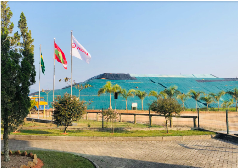 CGR (Centro de Gerenciamento de Res&iacute;duos) Brusque recebe res&iacute;duos de pelo menos 15 munic&iacute;pios do Norte do Estado – Foto: Veolia Brasil