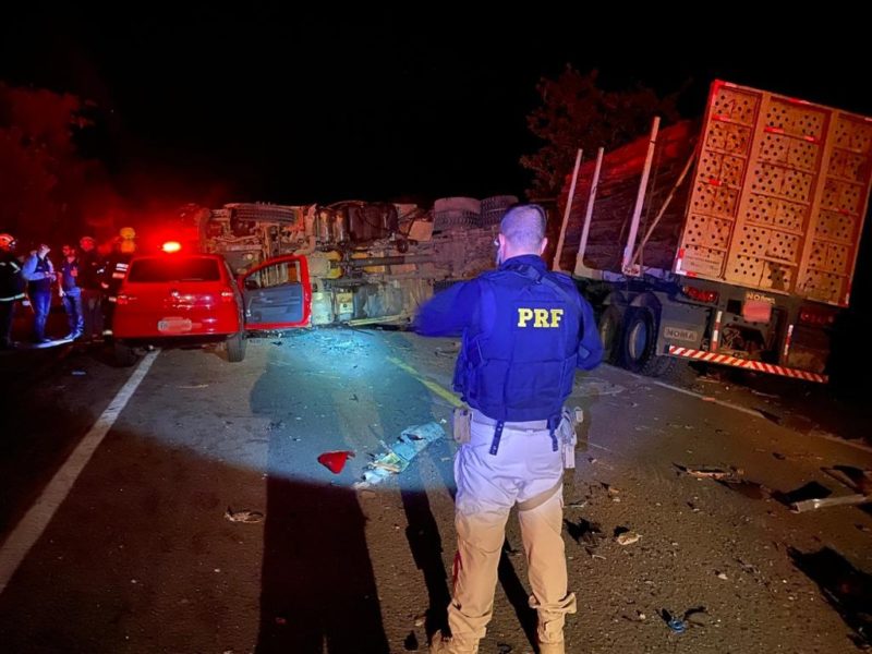 Acidente no RS deixa seis mortos e 13 feridos – Foto: PRF/ND