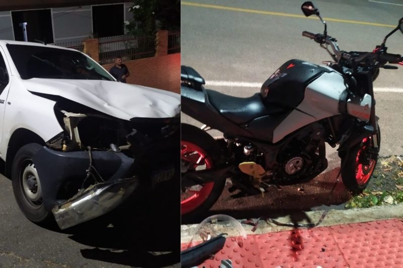 Acidente aconteceu na noite do dia 27 de fevereiro, em Jaragu&aacute; do Sul – Foto: PM/Divulga&ccedil;&atilde;o