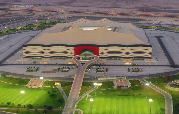 Estádio Al Bayt, com capacidade para 60 mil espectadores, será o palco do jogo de estreia &#8211; Foto: Qatar’s Supreme Committee for Delivery &amp; Legacy