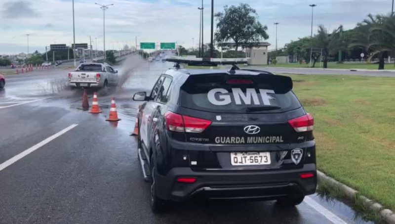 Chuva causa alagamentos em Florian&oacute;polis – Foto: GMF/Divulga&ccedil;&atilde;o/ND