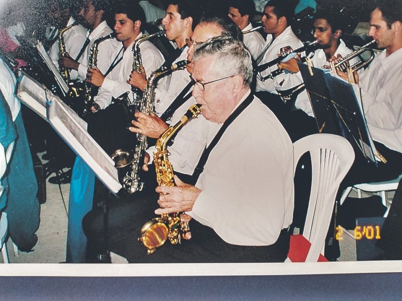 Al&eacute;cio Heidenreich durante apresenta&ccedil;&atilde;o – Foto: Reprodu&ccedil;&atilde;o/ND