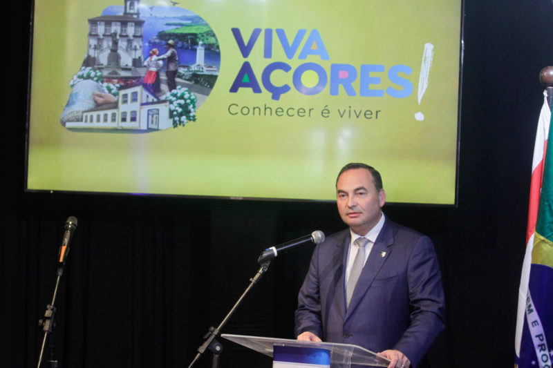 Ant&oacute;nio Ventura, Secret&aacute;rio Regional da Agricultura e do Desenvolvimento Rural do Governo de A&ccedil;ores representou o presidente – Foto: Leo Munhoz/ND