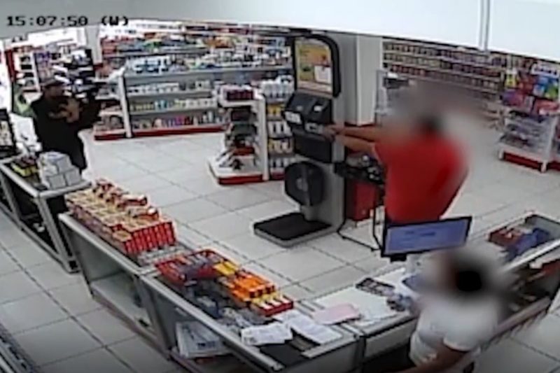 Tentativa de roubo aconteceu na tarde de ter&ccedil;a-feira (15), no bairro Itinga – Foto: Reprodu&ccedil;&atilde;o/ND