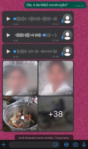 &Aacute;udios e fotos foram enviados pelo suspeito