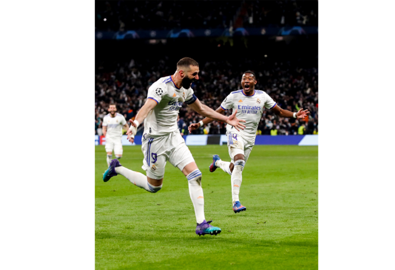 Benzema marcou tr&ecirc;s gols na vit&oacute;ria do Real diante do PSG por 3 a 1 – Foto: Internet/Reprodu&ccedil;&atilde;o/ND