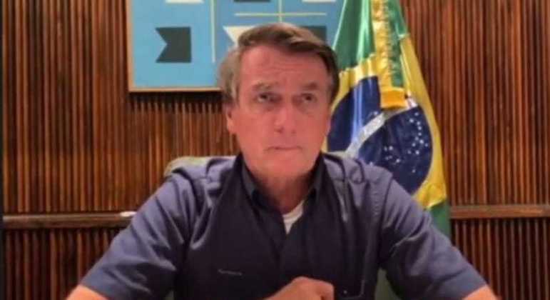 Bolsonaro participou do evento por videoconfer&ecirc;ncia – Foto: Reprodu&ccedil;&atilde;o/Internet