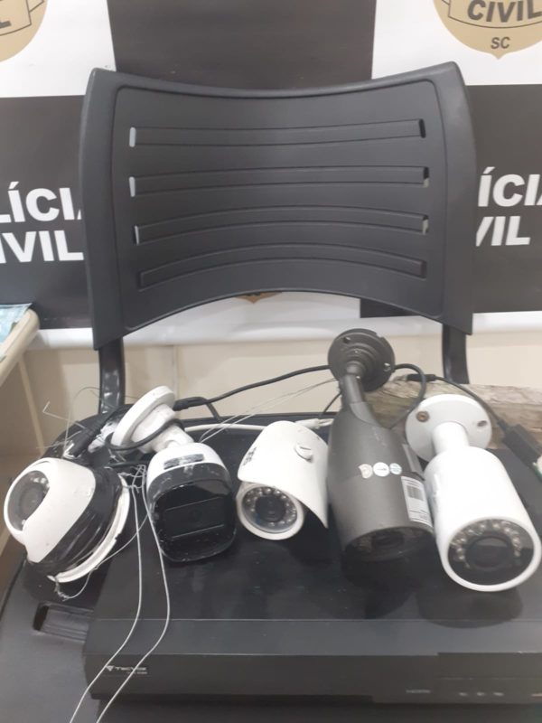 Local era monitorado por c&acirc;meras – Foto: Pol&iacute;cia Civil/Reprodu&ccedil;&atilde;o