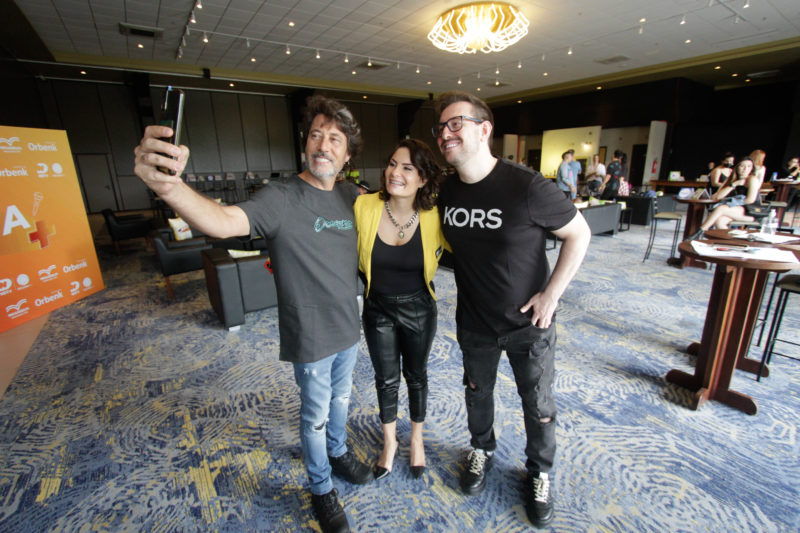 Trio de jurados do Canta+ – Foto: Leo Munhoz/ND