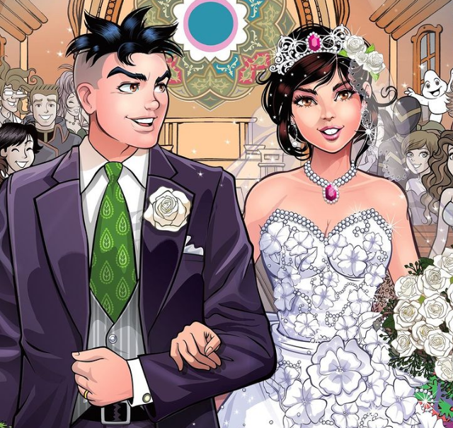 Nas edi&ccedil;&otilde;es especiais, a turminha do Limoeiro cresceu e passou a enfrentar outros desafios da vida adulta. Entre as publica&ccedil;&otilde;es, uma das mais marcantes foi a do casamento entre a M&ocirc;nica e o Cebola – Foto: Internet/Reprodu&ccedil;&atilde;o/ND