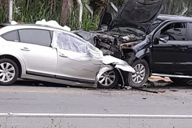 Dois homens morreram em grave acidente na manh&atilde; deste s&aacute;bado (5), em Jaragu&aacute; do Sul – Foto: Reprodu&ccedil;&atilde;o/Internet