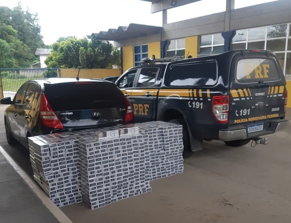 Cigarro apreendido pela PRF