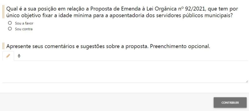 Cidad&atilde;o pode responder consulta p&uacute;blica e dizer se &eacute; a favor ou contra a mudan&ccedil;a na idade para aposentadoria dos servidores em Blumenau – Foto: Reprodu&ccedil;&atilde;o/Internet/ND