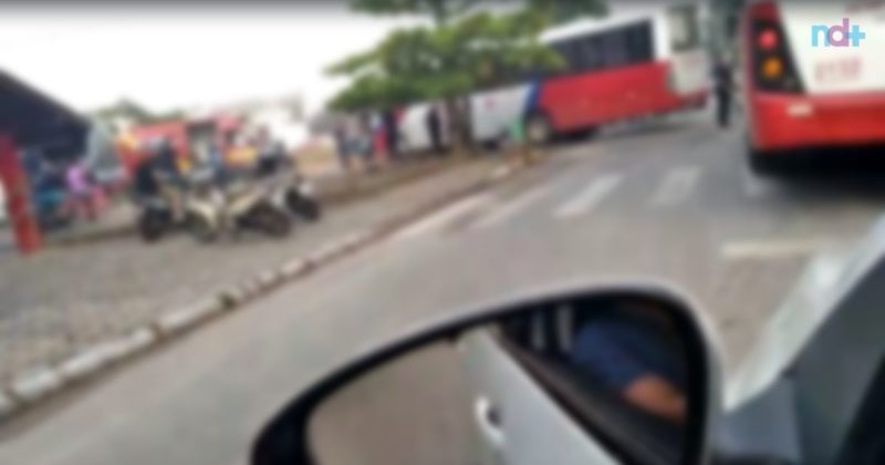 Menino de 11 anos foi atropelado por &ocirc;nibus em Itaja&iacute; enquanto estava a caminho de curso – Foto: Reprodu&ccedil;&atilde;o/ND