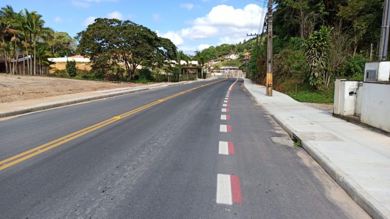 Rua Rua Frei Solano, localizada no bairro Gasparinho&nbsp; – Foto: Prefeitura de Gaspar