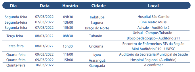 Programa&ccedil;&atilde;o completa das a&ccedil;&otilde;es do Coren – Foto: Coren/Divulga&ccedil;&atilde;o ND