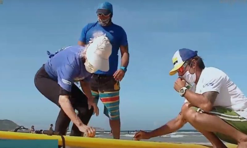 “Sempre gostei do mar”, revelou Dona Lo – Foto: Reprodu&ccedil;&atilde;o/NDTV RecordTV