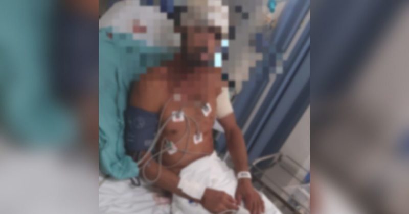 Homem &eacute; esfaqueado enquanto conversa com amigo em pra&ccedil;a de Itaja&iacute; – Foto: Pol&iacute;cia Militar/Divulga&ccedil;&atilde;o/ND