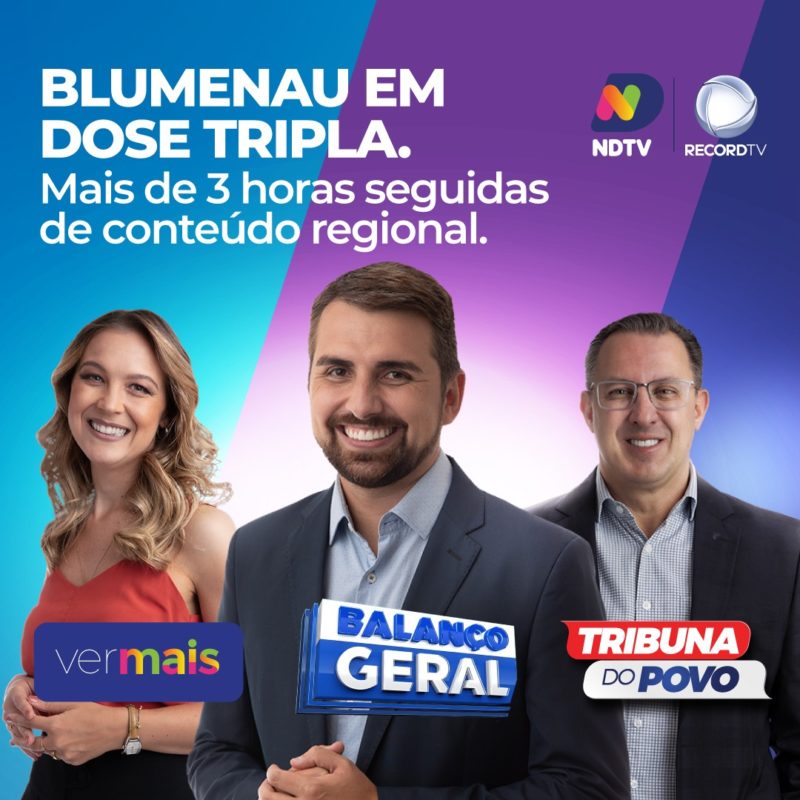 NDTV Blumenau com novidades a partir desta segunda-feira (21) – Foto: Divulga&ccedil;&atilde;o/ND
