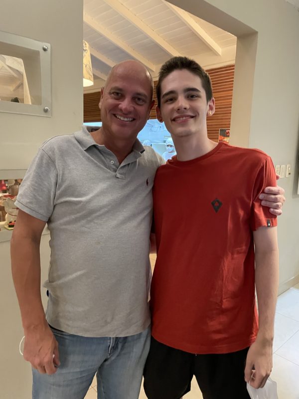 Pai m&eacute;dico e filho engenheiro – Foto: Moacir Pereira