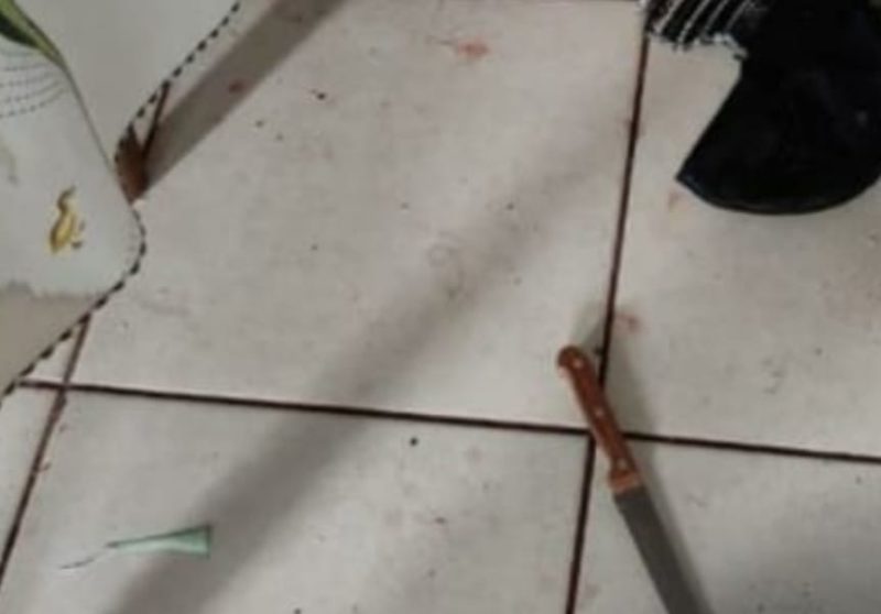 O acusado &eacute; o marido da v&iacute;tima – Foto: Pol&iacute;cia Militar de Mafra