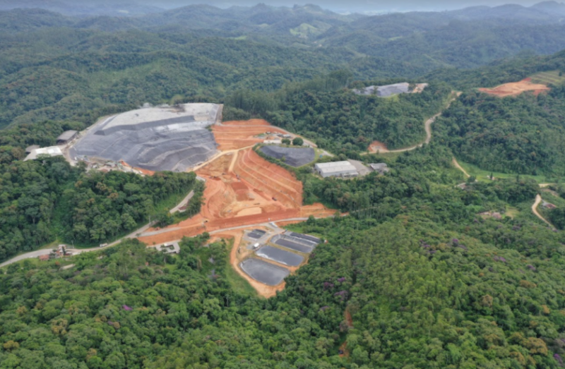 CGR Blumenau foi o primeiro aterro sanit&aacute;rio industrial licenciado em SC – Foto: Veolia Brasil
