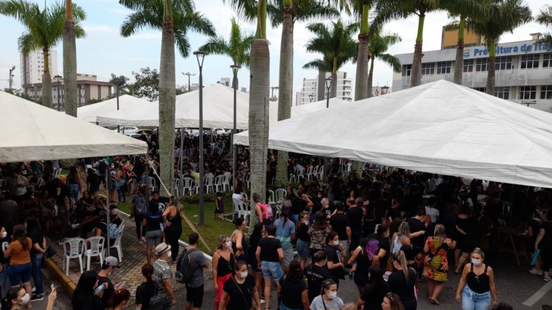 Ainda sem n&uacute;meros oficiais, SINDIFOZ estima participa&ccedil;&atilde;o de mais de 1 mil servidores – Foto: Reprodu&ccedil;&atilde;o/Redes Sociais/ND