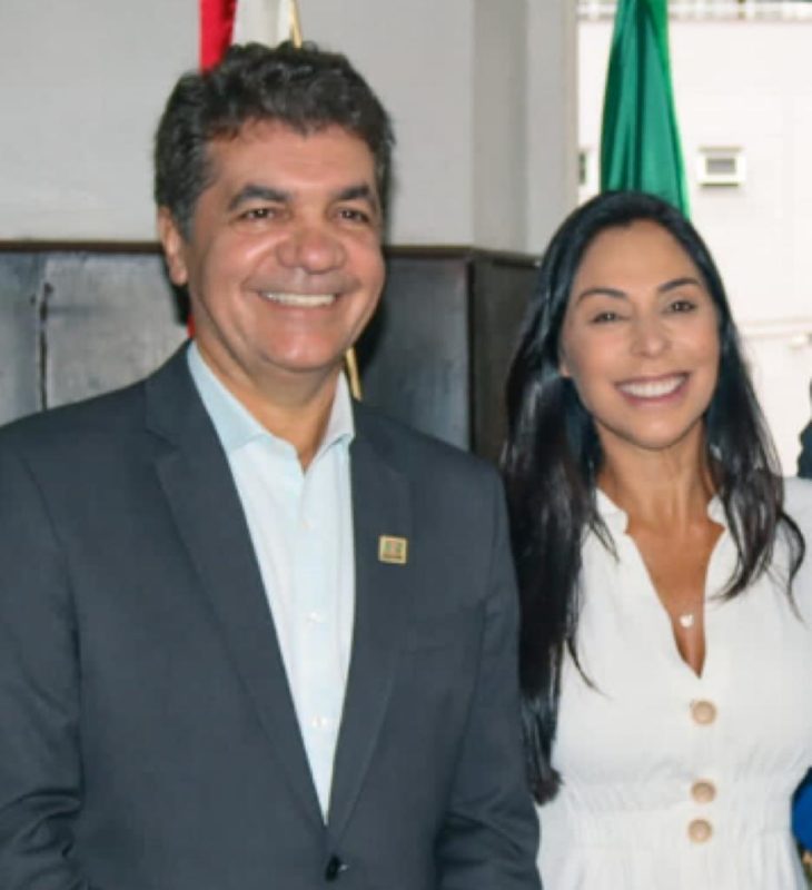 Prefeito Cl&eacute;sio Salvaro disse que caso o PSDB do Sul tenha convite para compor em majorit&aacute;ria nas elei&ccedil;&otilde;es deste ano,&nbsp; o nome &eacute; o da deputada Geov&acirc;nia de S&aacute; – Foto: Divulga&ccedil;&atilde;o/ND