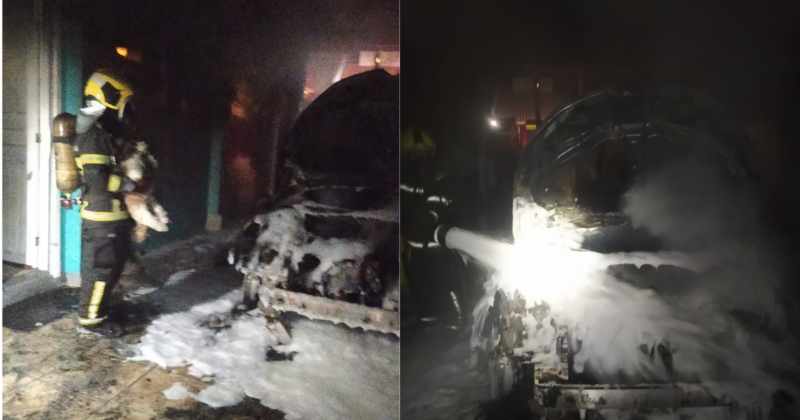 Princ&iacute;pio de inc&ecirc;ndio aconteceu nessa quinta-feira (18), em Laguna – Foto: CBM/Divulga&ccedil;&atilde;o/ND